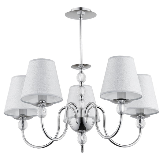 CEILING LAMP ALFA EMMANUELLE Chrome 5 x E14