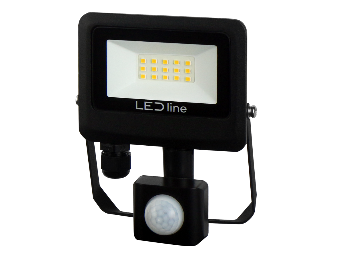 10W LED Flood Light | PIR Sensor | 1000lm | 4000K | IP65