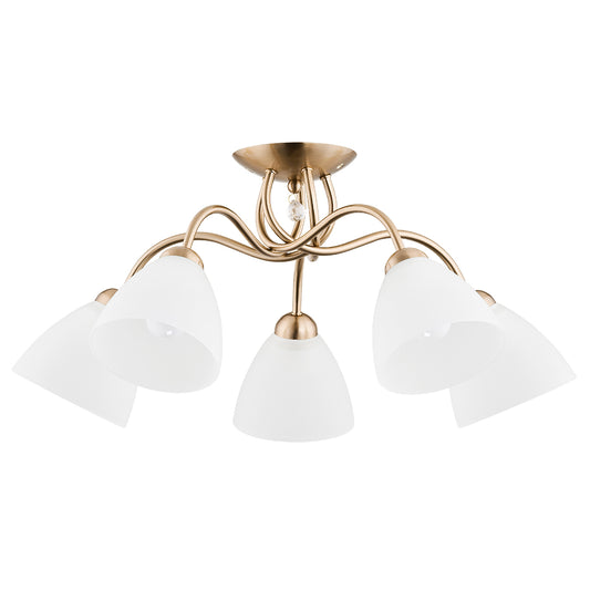 CEILING LAMP ALFA AMARILLO PATINA 5 x E27