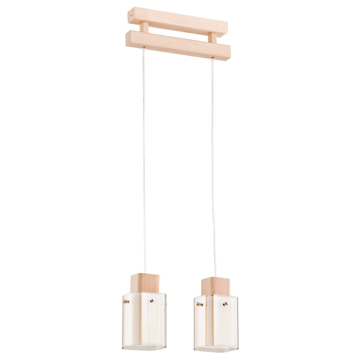 PENDANT LAMP ALFA ANABELL Wooden 2 x E14