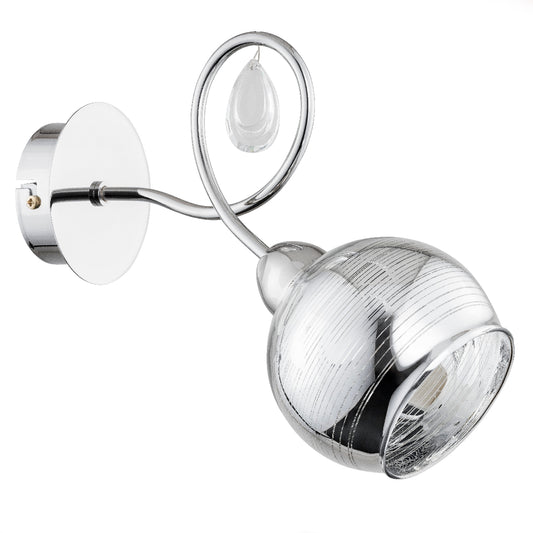 WALL LAMP ALFA HOLGER Chrome 1 x E14