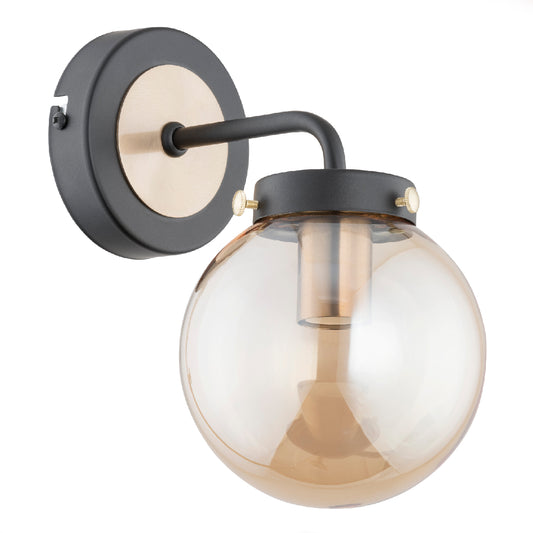 WALL LAMP ALFA GRAP Black & Gold 1 x E14