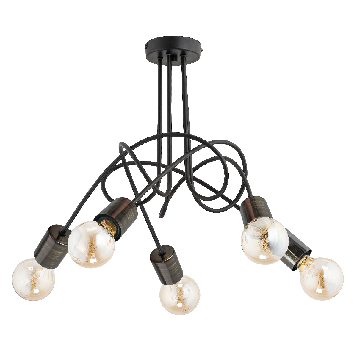 CEILING LAMP ALFA TANGO 58 NEW Black 5 x E27