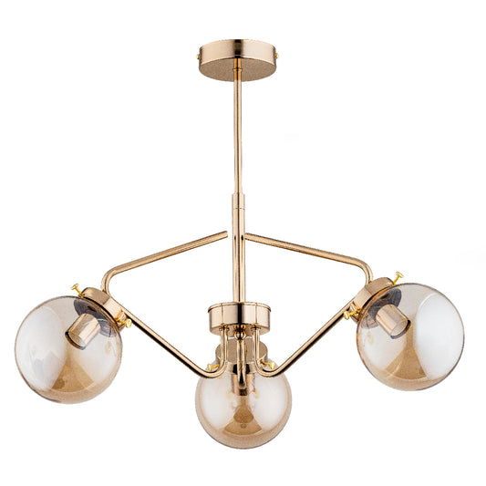 CEILING LAMP ALFA BARSUM Gold 3 x E14