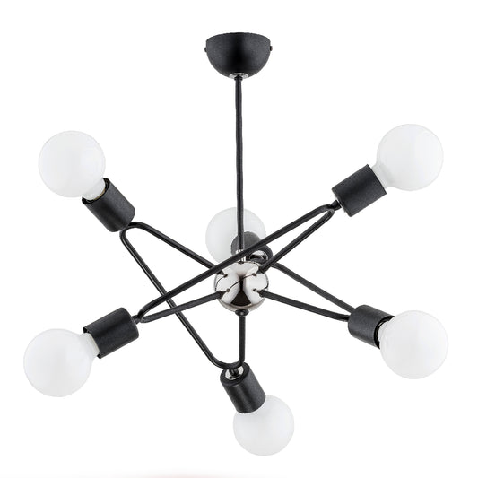 CEILING LAMP ALFA BARI Black 6 x E27