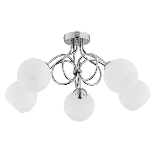 CEILING LAMP ALFA MILA Chrome 5 x E27