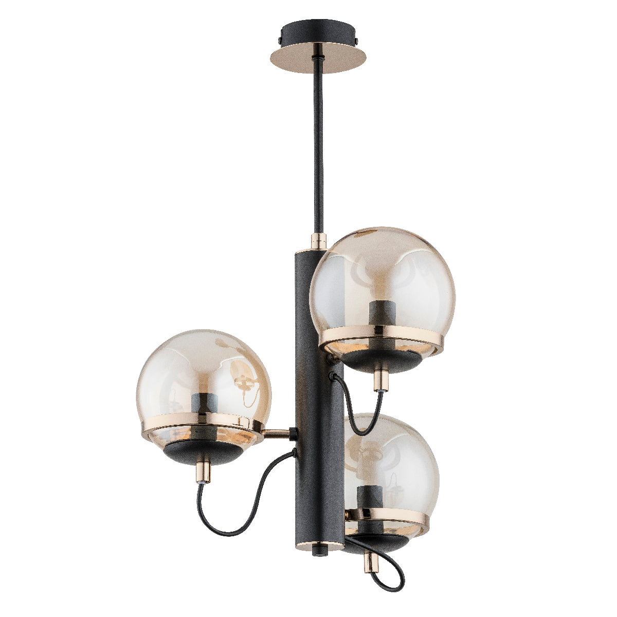 CEILING LAMP ALFA LUMINA Black & Gold 3 x E14