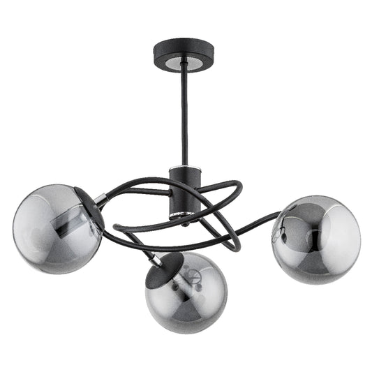 CEILING LAMP ALFA DO x A Black 3 x E14
