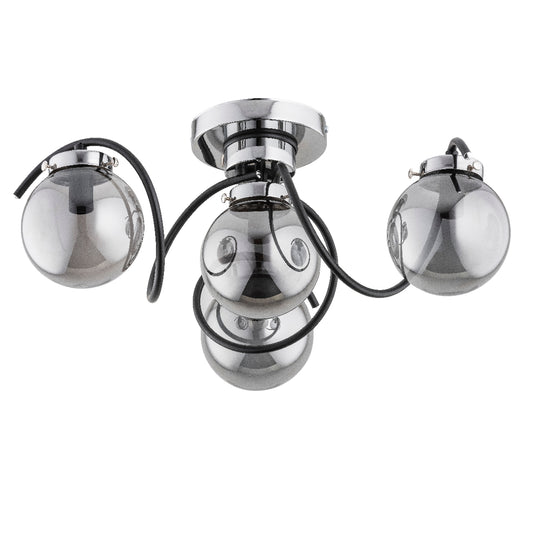 CEILING LAMP ALFA KRETKA Chrome 4 x E14
