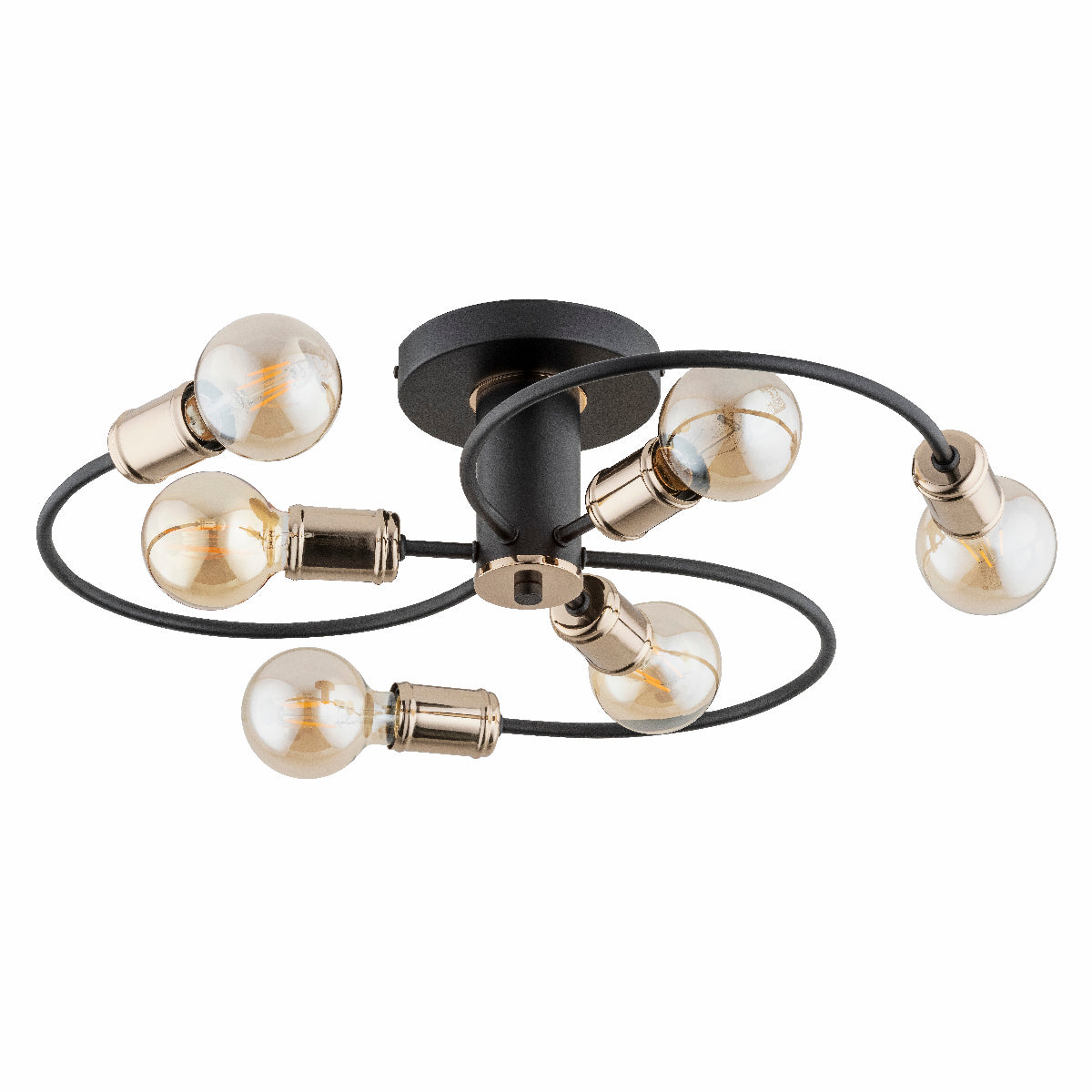 CEILING LAMP ALFA SAMBA Black 6 x E27