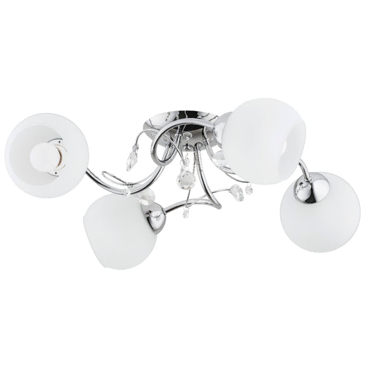 CEILING LAMP ALFA LIVIA PRO Chrome 4 x E27