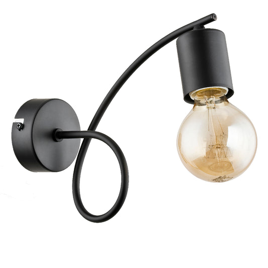 WALL LAMP ALFA LUPO Black 1 x E27