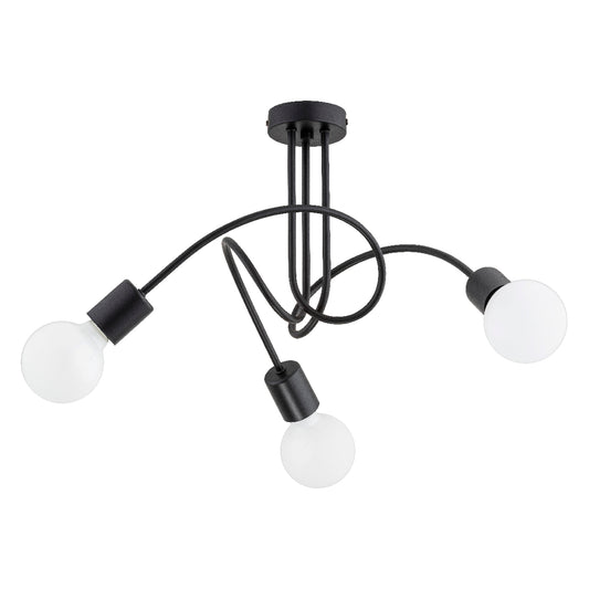 CEILING LAMP ALFA LUPO Black 3 x E27