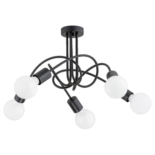 CEILING LAMP ALFA LUPO Black 5 x E27