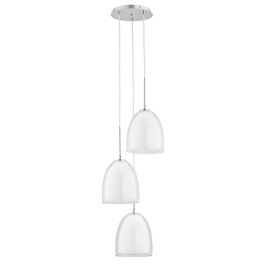 PENDANT LAMP ALFA RONDA White 3 x E27