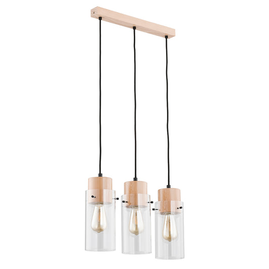 PENDANT LAMP ALFA TANTUM  Wooden 3 x E27