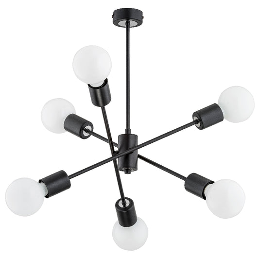 CEILING LAMP ALFA MADI Black 6 x E27