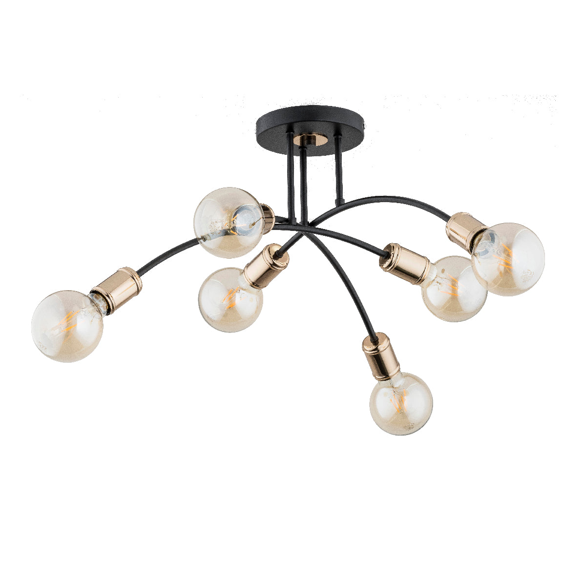 CEILING LAMP ALFA LANTI Black 6 x E27