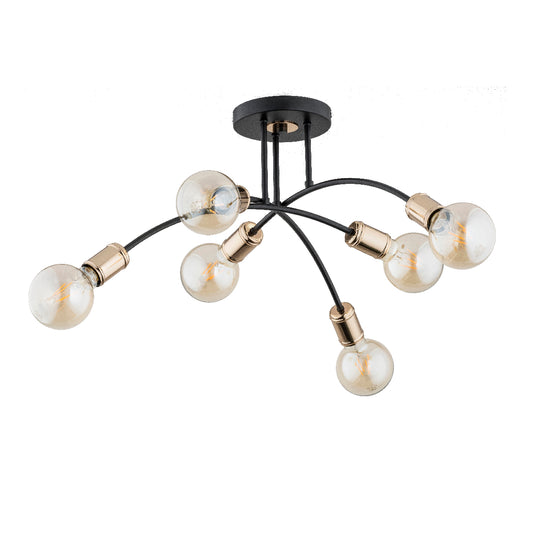 CEILING LAMP ALFA LANTI Black 6 x E27
