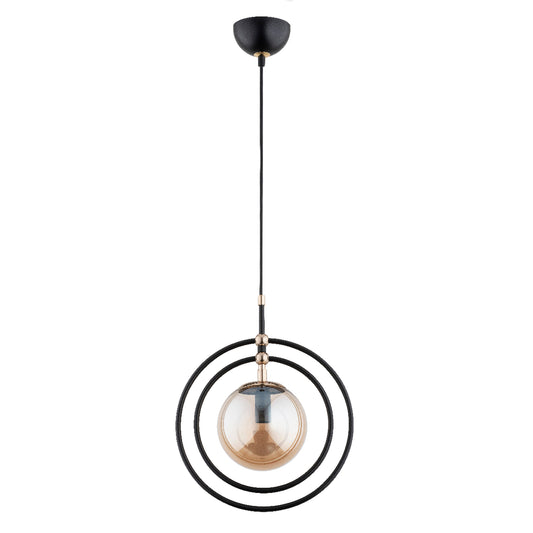 PENDANT LAMP ALFA MANDI Black 1 x E14