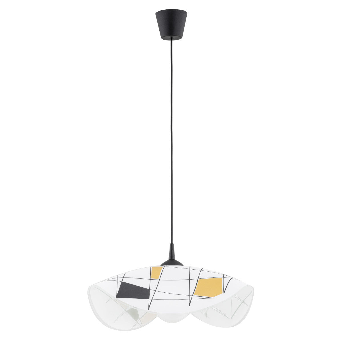 PENDANT LAMP ALFA FREZJA Black & White 1 x E27