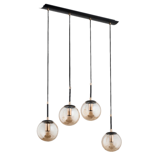 PENDANT LAMP ALFA SEBIA Black 4 x E14
