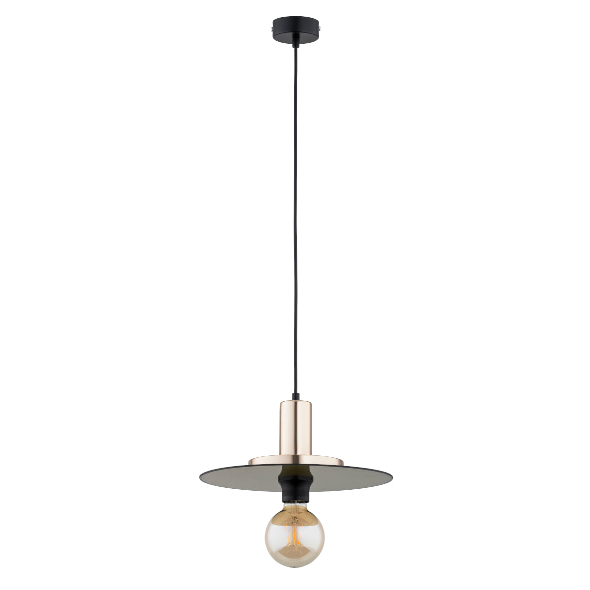 PENDANT LAMP ALFA LETO Black & Gold 1 x E27
