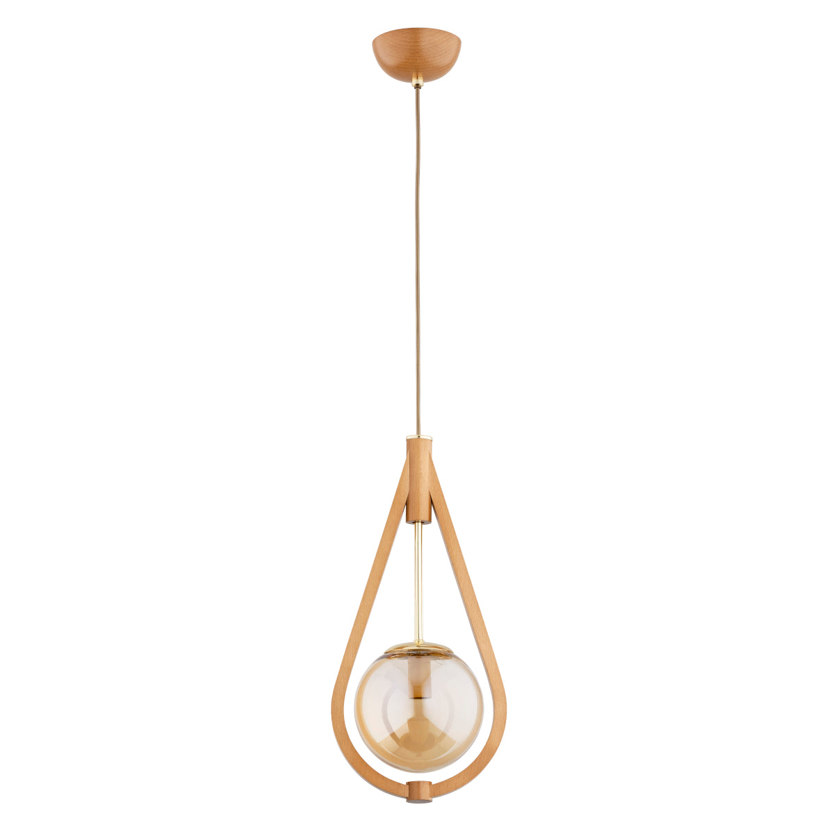 PENDANT LAMP ALFA GOTA Wooden 1 x E27