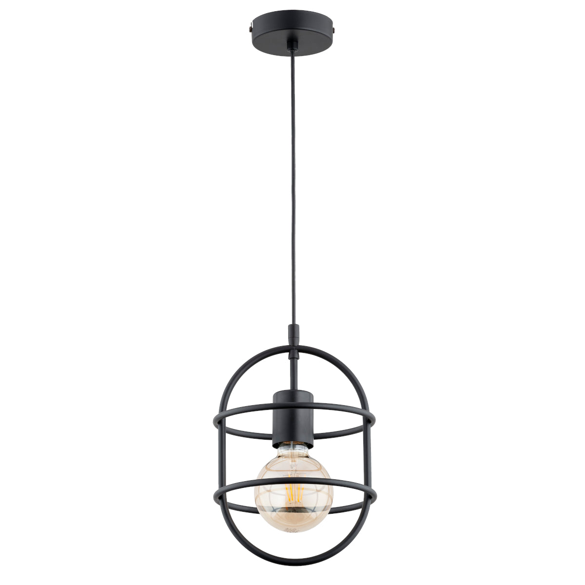 PENDANT LAMP ALFA JUNO Black 1 x E27