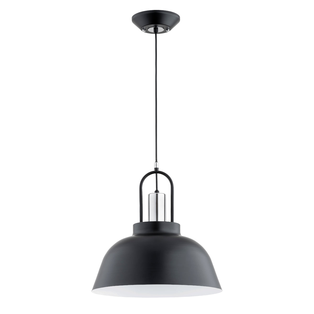 PENDANT LAMP ALFA MIRAVE Black & Chrome 1 x E27