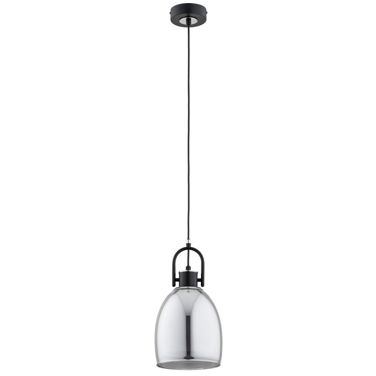 PENDANT LAMP ALFA SODA Black & Chrome 1 x E27