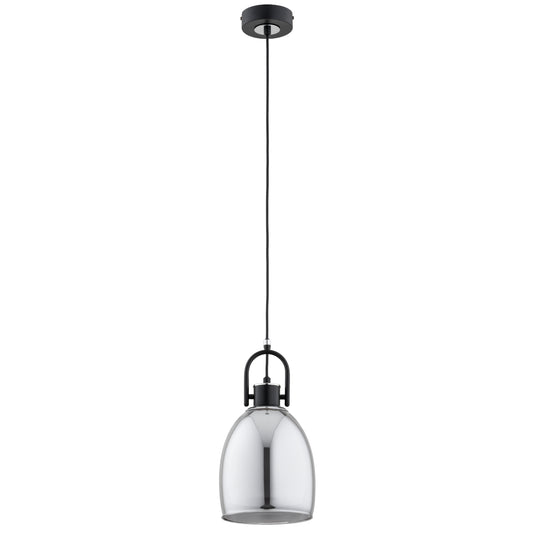 PENDANT LAMP ALFA SODA Black & Chrome 1 x E27