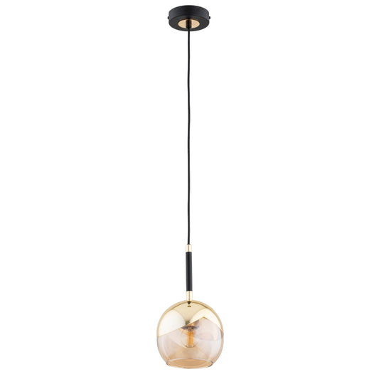 PENDANT LAMP ALFA PRADA Gold & Black 1 x E27