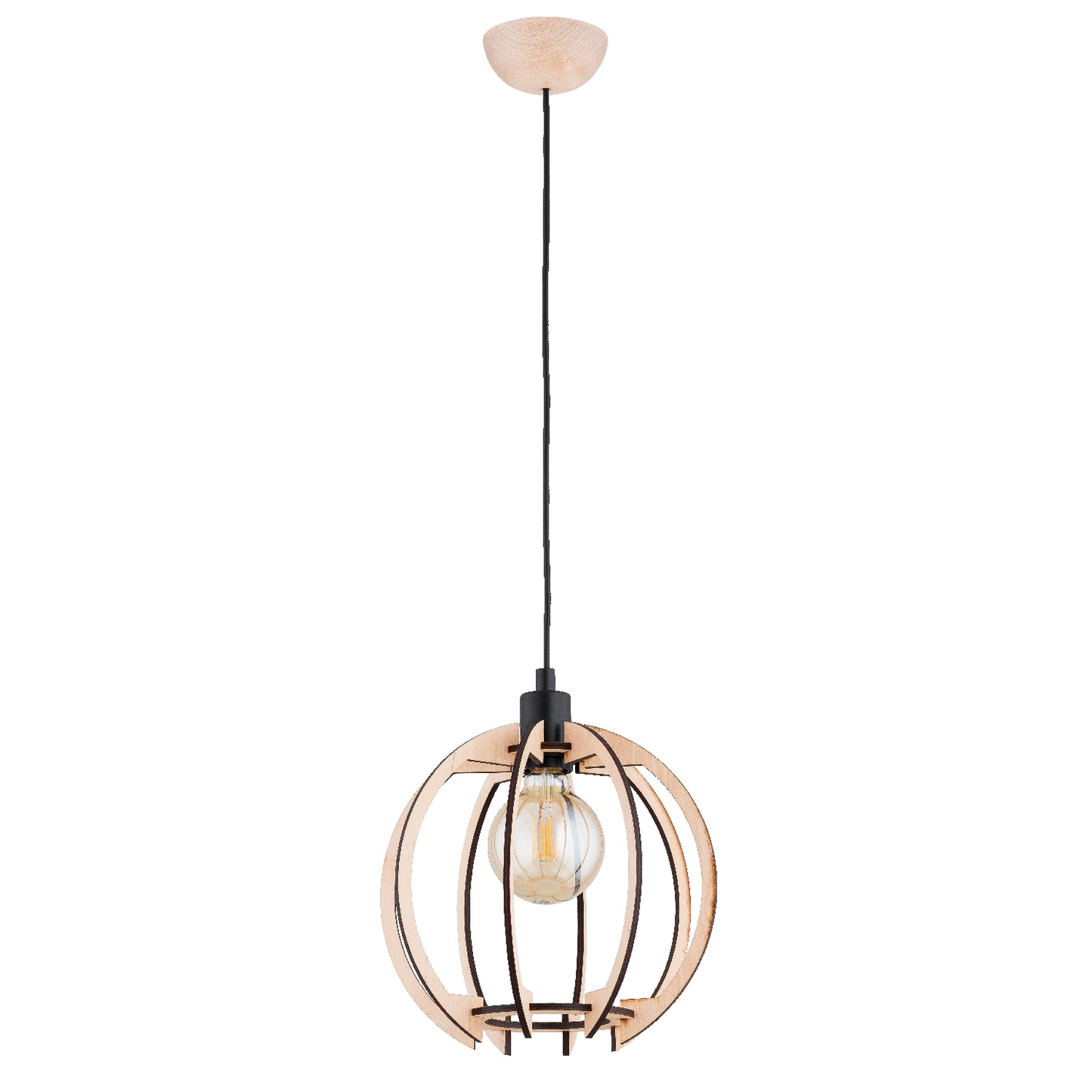 PENDANT LAMP ALFA TOMMY SLIM Wooden 1 x E27