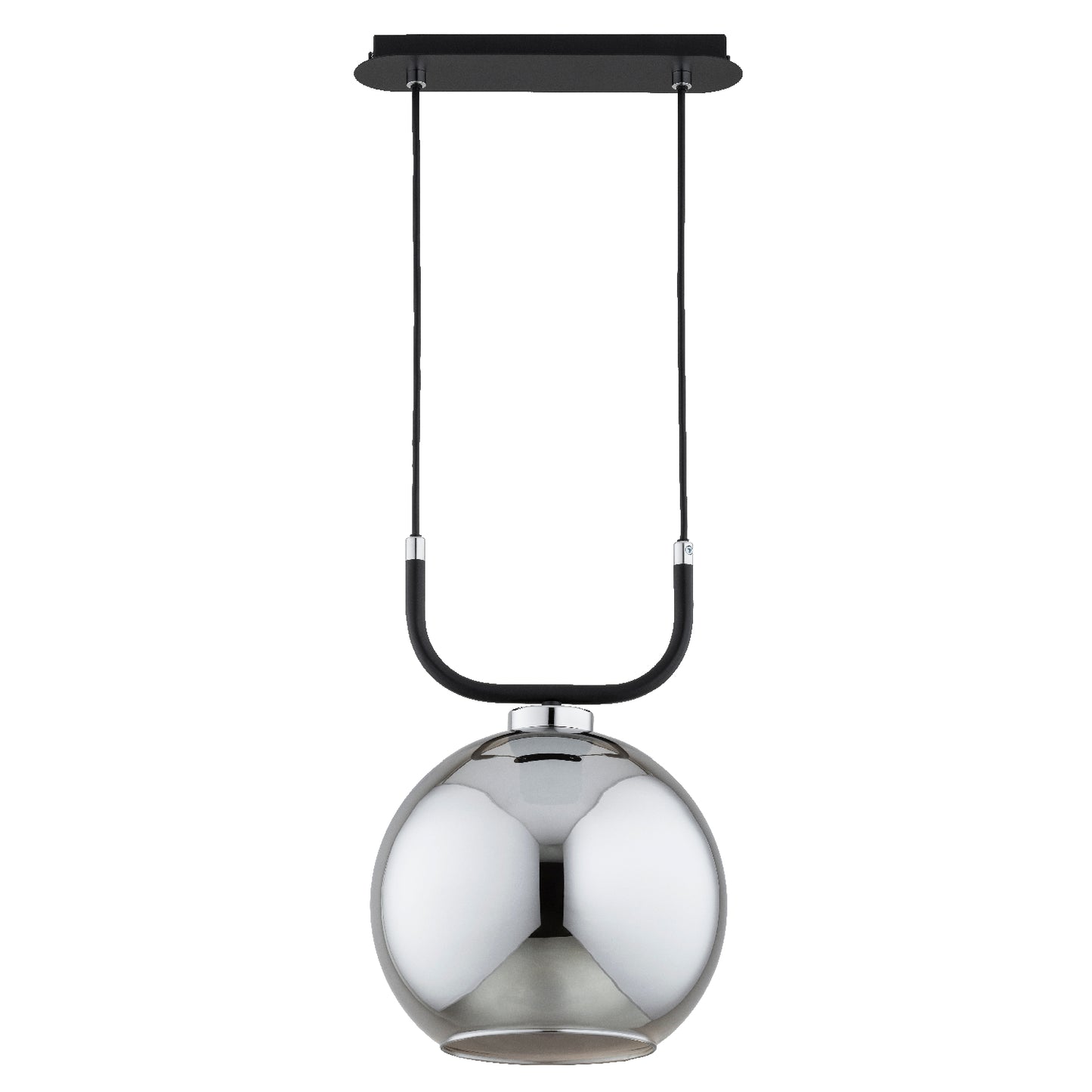 PENDANT LAMP ALFA BINARY Black & Chrome 1 x E27