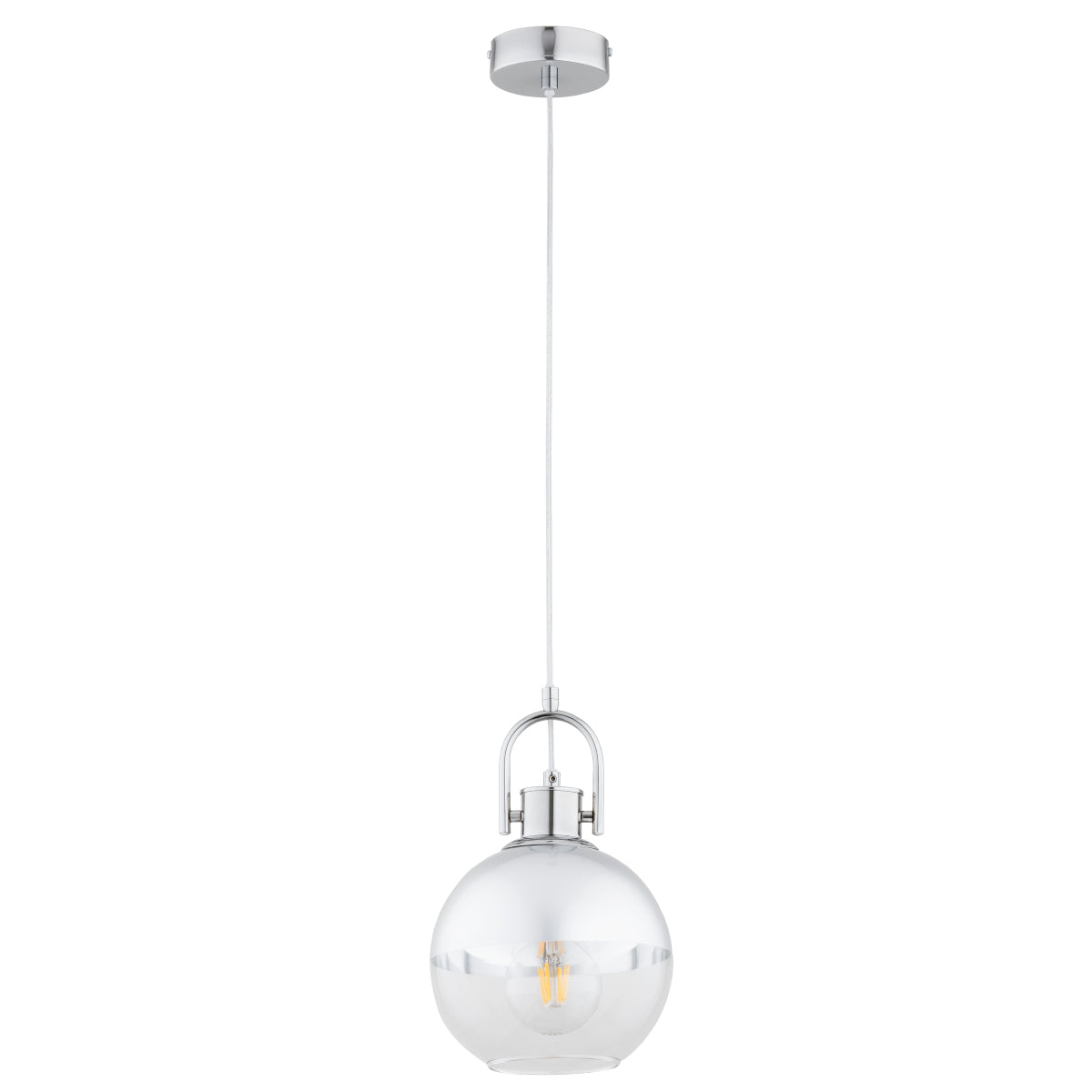 PENDANT LAMP ALFA DEROL Chrome 1 x E27
