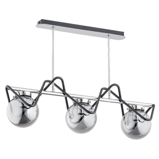 PENDANT LAMP ALFA SAGITO PONTE Chrome 3 x E14