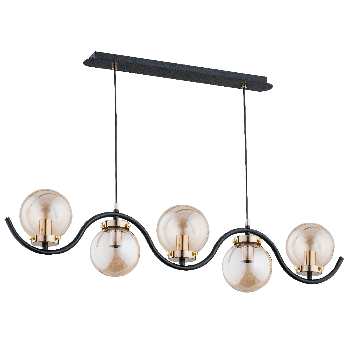 PENDANT LAMP ALFA KORDA Gold 5 x E14