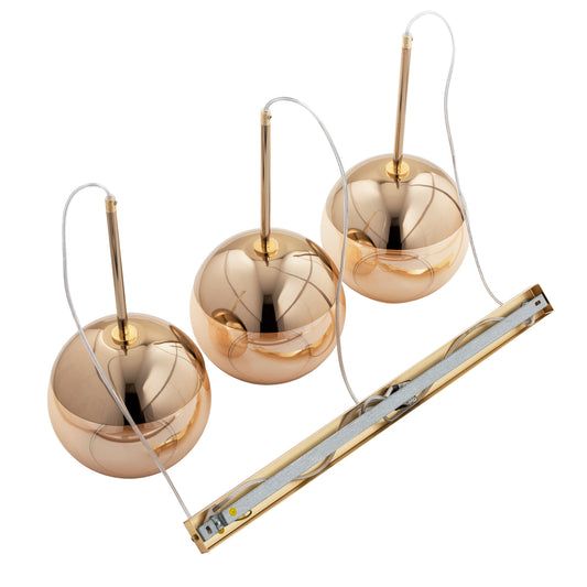 PENDANT LAMP ALFA VOLDA Gold 3 x E27