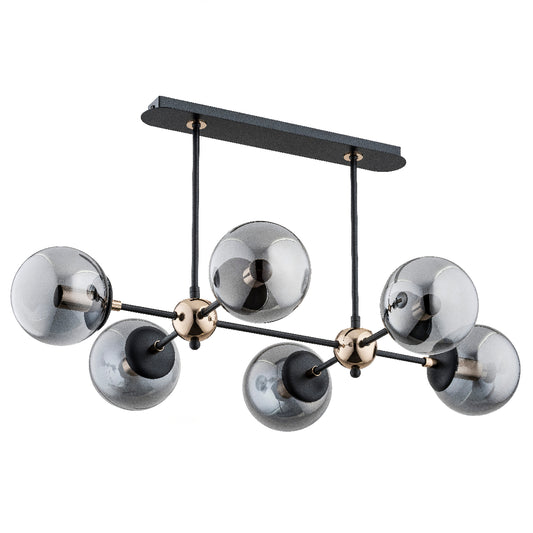 CEILING LAMP ALFA DENAR Black 6 x E14