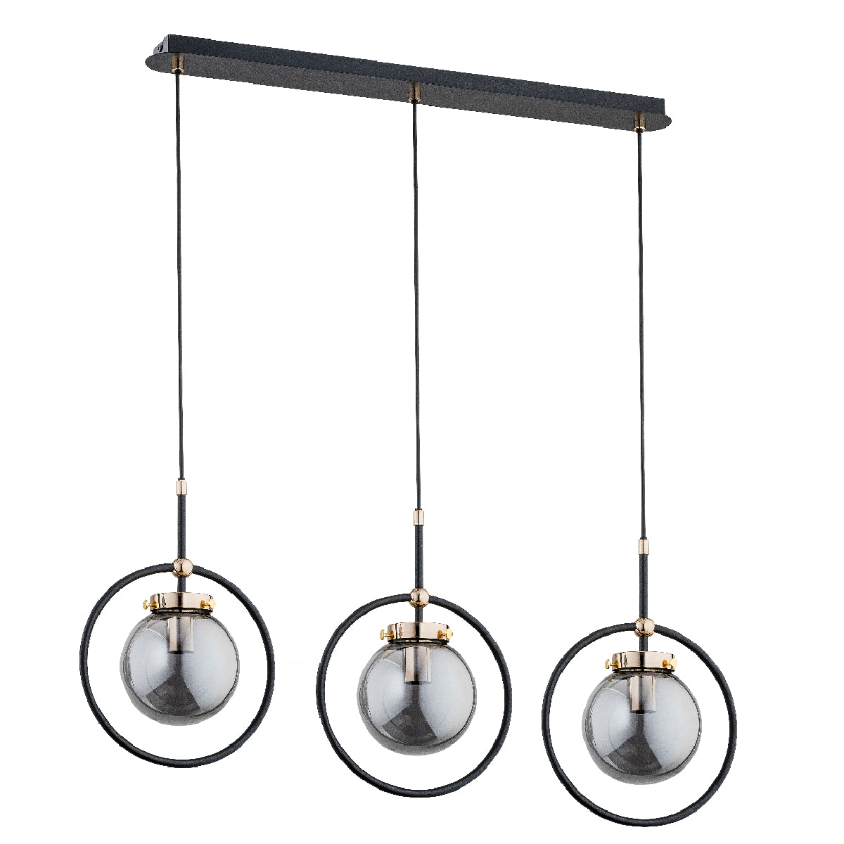 PENDANT LAMP ALFA AKIRA Black 3 x E14