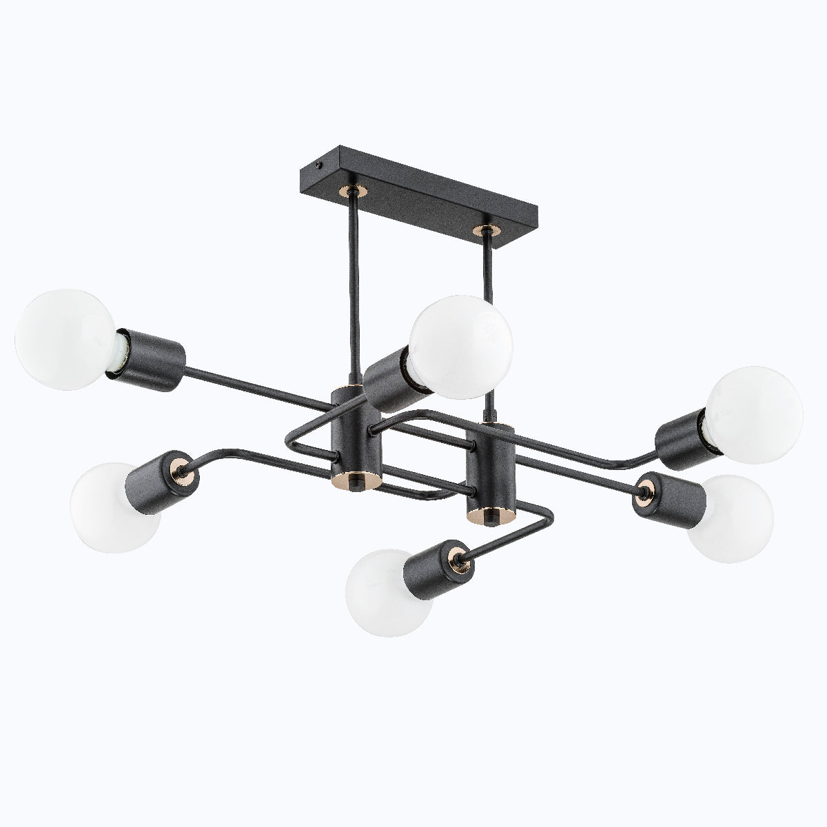 CEILING LAMP ALFA SEBA Black 6 x E27