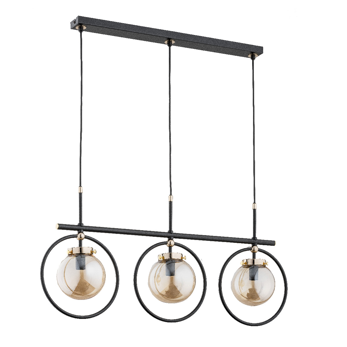 PENDANT LAMP ALFA EMIKO Black 3 x E14