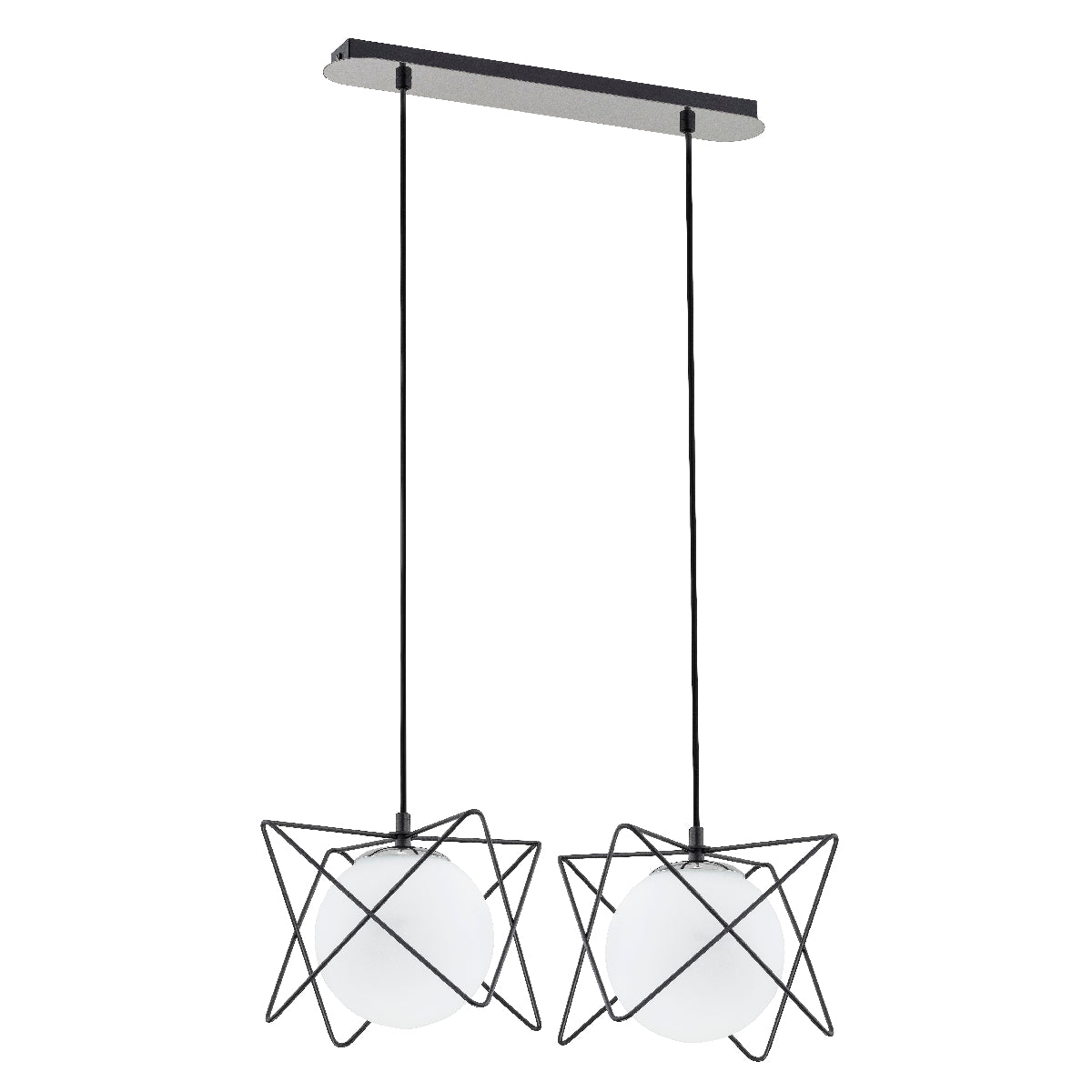 PENDANT LAMP ALFA SAGITO TRACK Black & White 2 x E14