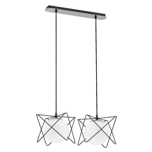 PENDANT LAMP ALFA SAGITO TRACK Black & White 2 x E14