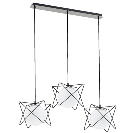 PENDANT LAMP ALFA SAGITO TRACK Black & White 3 x E14