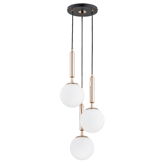 PENDANT LAMP ALFA VOLDA PICOLO Black & Gold 3 x E14