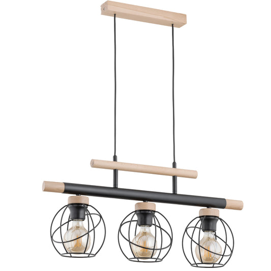 PENDANT LAMP ALFA TRENDY BASKET  Wooden 3 x E27