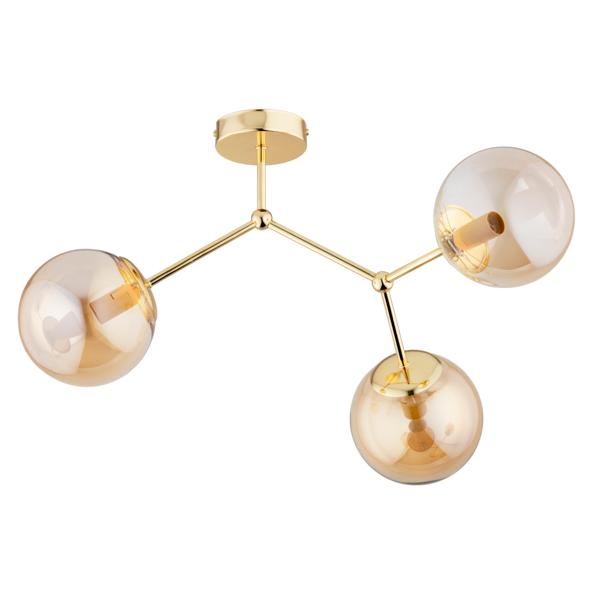 CEILING LAMP ALFA GOLEM Gold 3 x E14