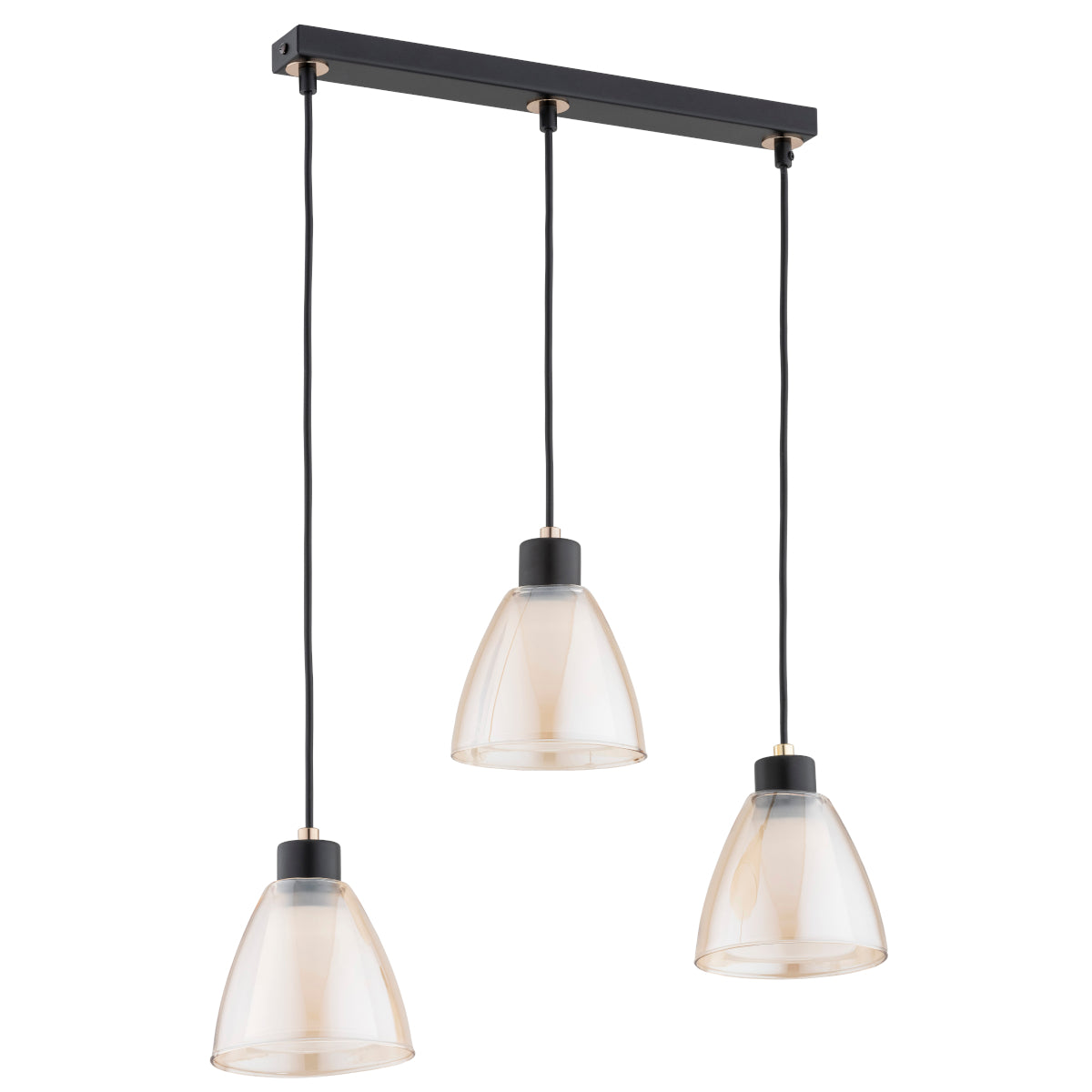 PENDANT LAMP ALFA ANION Black 3 x E27
